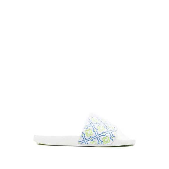 Casablanca White Flip-Flops & Slides Men